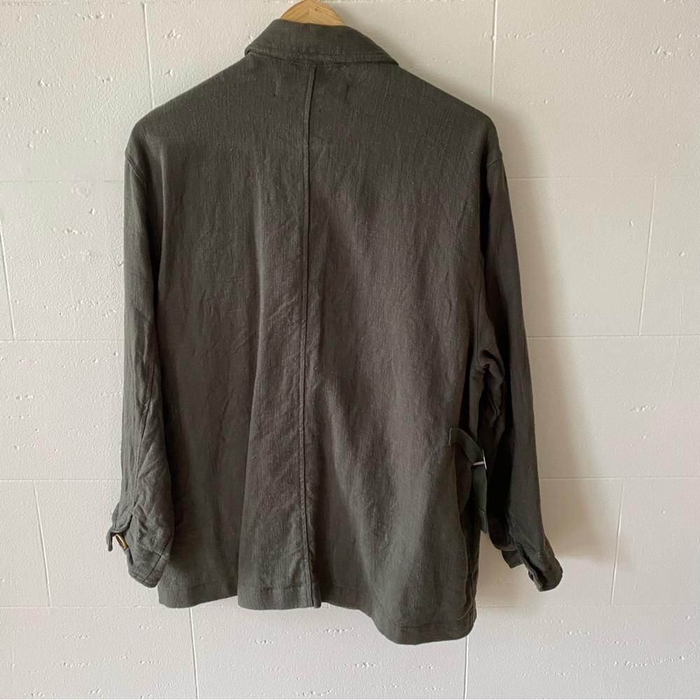 Zara | Khaki Oversized Shacket | Cotton Lightweight Utility | Medium - Picture 6 of 7